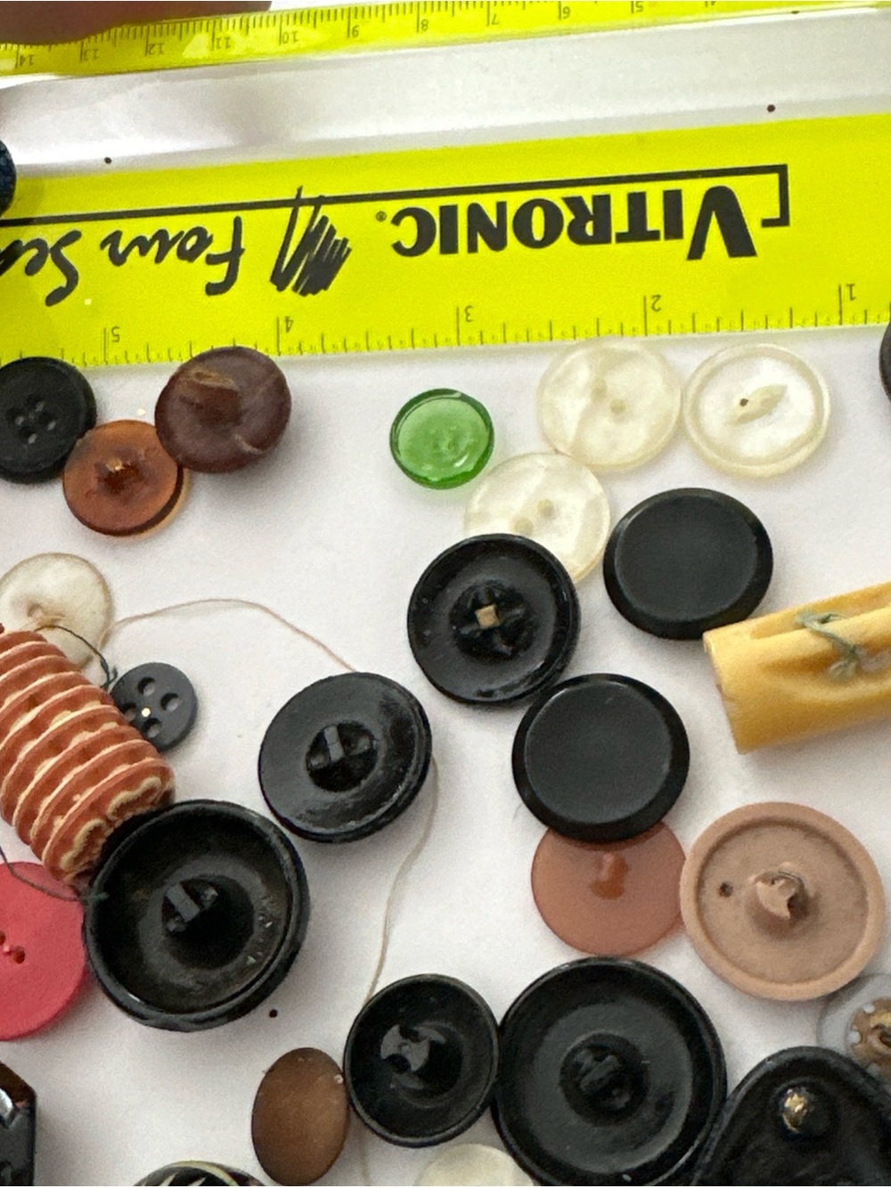 Lot Antique Bakelite Shell Coat Sewing Buttons Collection - Picture 13 of 16